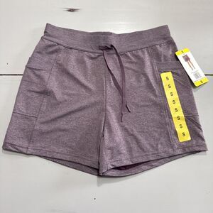 32 Degrees Cool Womens Side Pocket Athletic Shorts Size Small Heather Purple NWT